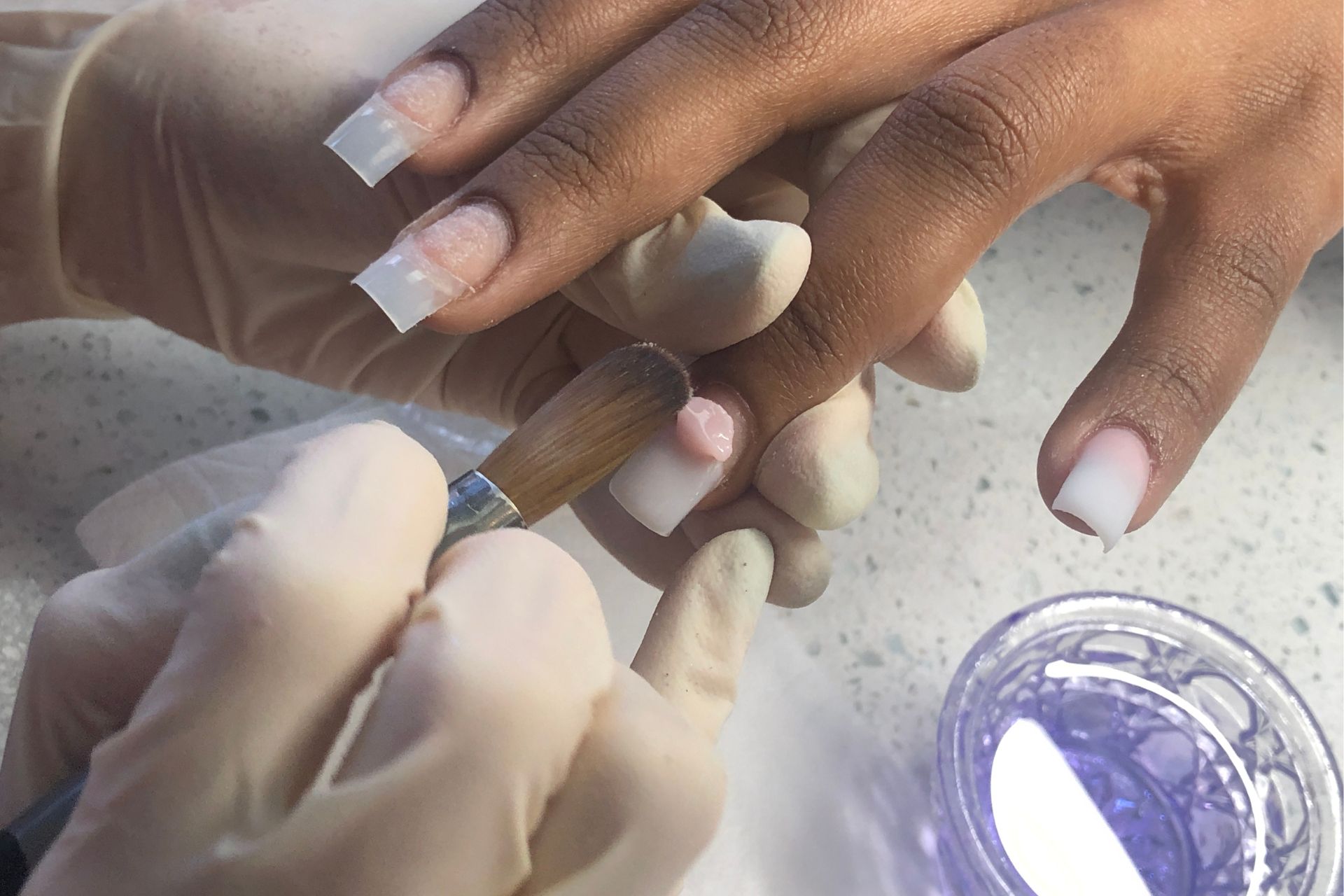 Acrylic and gel nail extensions