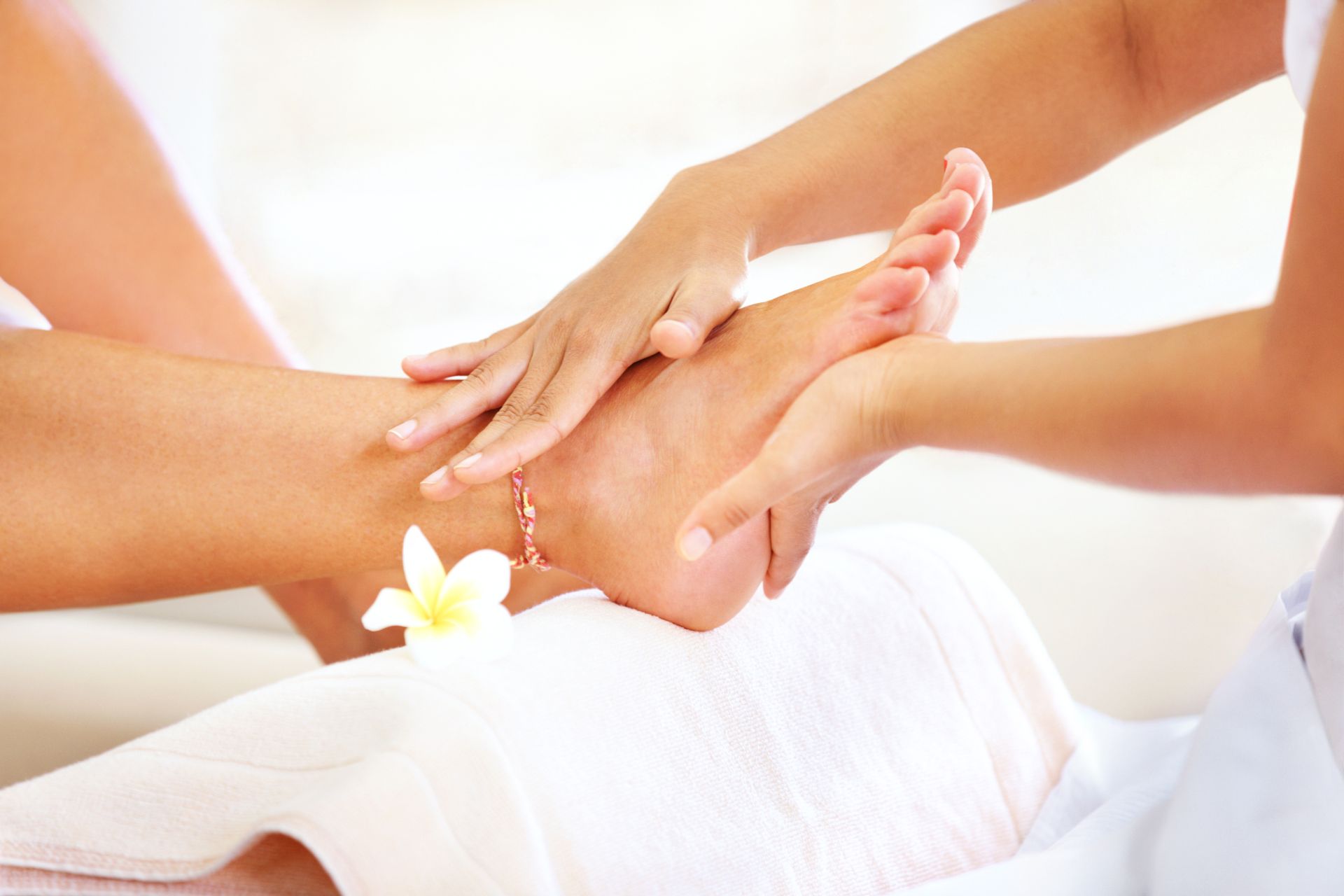 A relaxing spa pedicure
